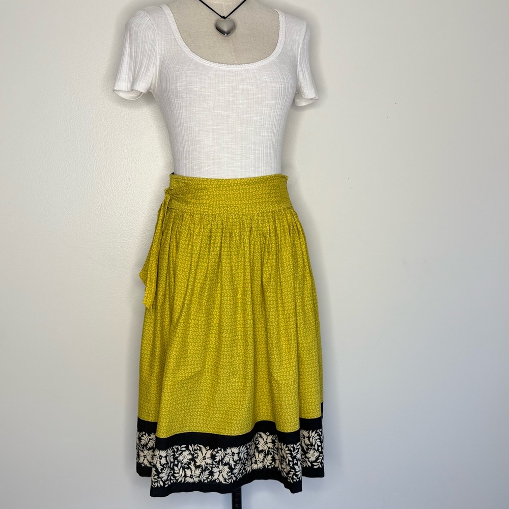 Yellow Floral Women's Skirt